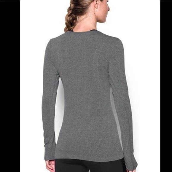 Under Armour Women's Threadborne Seamless Long Sleeve Shirt Size S  Gray - Picture 1 of 10